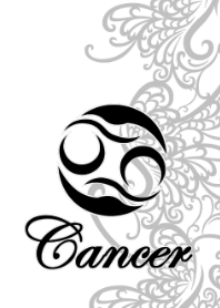 Cancer Line Art 1 White JPN