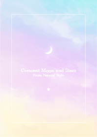 Crescent Moon and Stars46/Natural Style