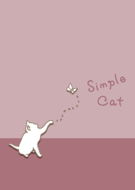 シンプル ネコ ～ ピンク