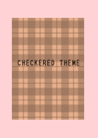 DUSTY ORANGE CHECKERED THEME/PINK