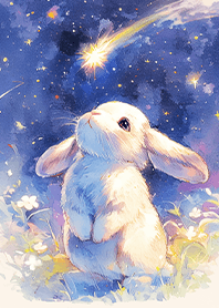 ⭐️仰望流星的可愛小白兔❤️