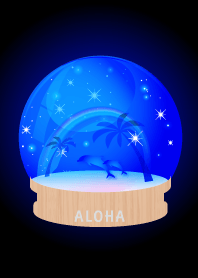 Snow globe ALOHA.