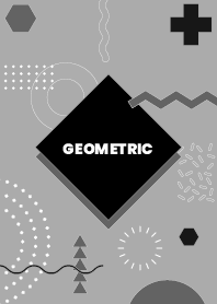 Geometric Flat Light Gray