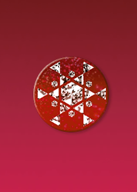 Lucky Crystal Button Red