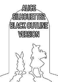 ALICE SILHOUETTE2 BLACK OUTLINE VERSION