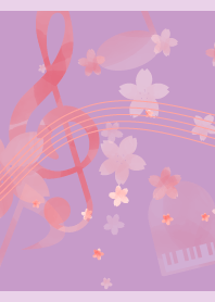 the sound of spring on light purple