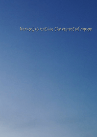 Normal is within the expected range.
