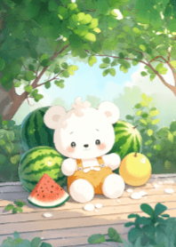 Cute Bear and Beautiful Nature V.5