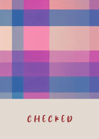 CHECKED BLUE RED - BROWN 77