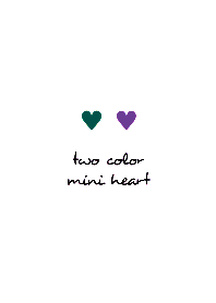 two color mini heart THEME 216