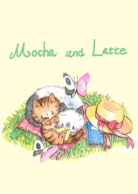 モカとラテのピクニック日和