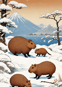 Ukiyo-e - Capybara 9C46B5