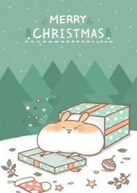 Chubby Rabbit-Merry Christmas