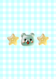 Cute gummy bear-blue-