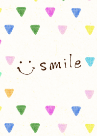 Watercolor colorful triangle - smile2-
