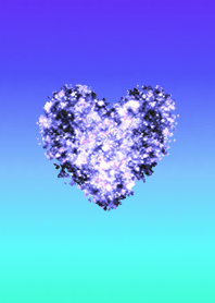 Two tone heart galaxy