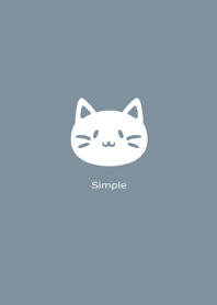 Cat icon -White & Blue-