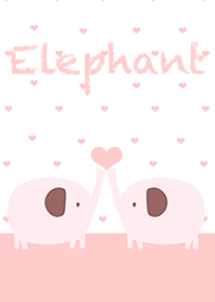 Elephant Love Pink