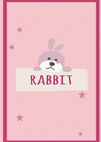 ピンク / ウサギ