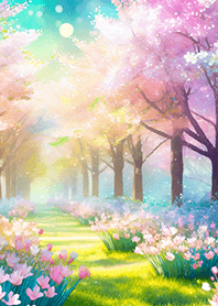 優美な春の風景の着せかえ(Spring-777)