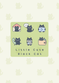 Little Black Cat icon Green Olive theme