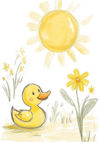 Little duckling plump round cute_4