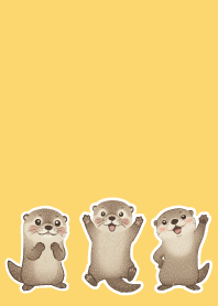 light yellow かわうそくん