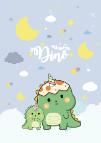 Dino Unicorn Love Moon Sky Cutie