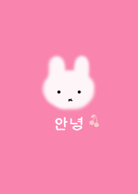 韓国語着せかえ cherry rabbit/ pink