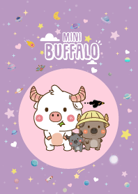 ควายน้อย น่ารักมินิ สีม่วง