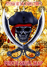 Speed Metal Bone Fire 7 Pirate skull map