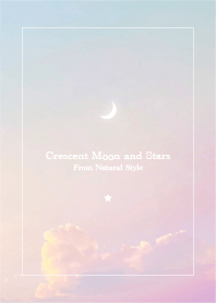 Crescent moon and stars #36