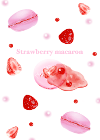 Strawberry macarons