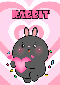 Black Rabbit Like Pink Color Theme
