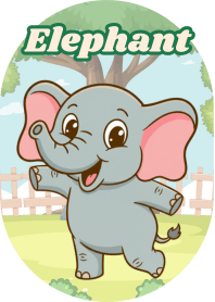 Gentle Elephant (B/W 04)