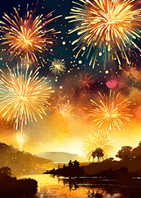 Beautiful Fireworks Theme#919