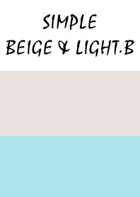 Simple beige & light.b.