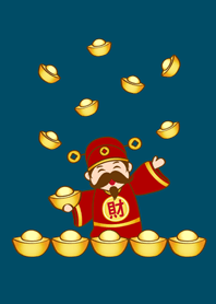 God of Wealth sends ingots(Tibetan)