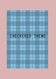 DUSTY BLUE CHECKERED THEME-DUSTY PINK
