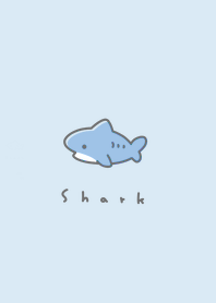 Shark (line&color) /aqua blue/
