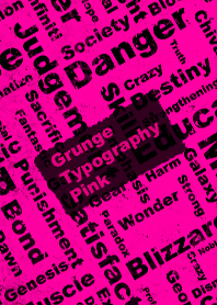 Grunge Typography Pink