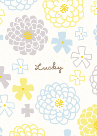 three colored round flowers22 from Japan