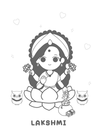 พระแม่ลักษมี  ( ธีมสีขาว )