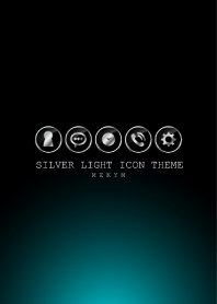 SILVER LIGHT ICON -EMERALD BLUE- #cool