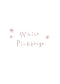 Pink beige and white. Star.