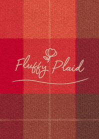 Fluffy Plaid #Red