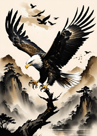 Eagle Spreading Wings f32E17