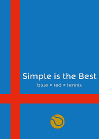 Simple is the Best 5 (blue&red&tennis)