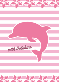 with Dolphins "floral stripes"