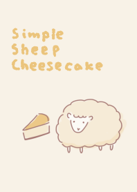 Simple Sheep Cheesecake Beige
